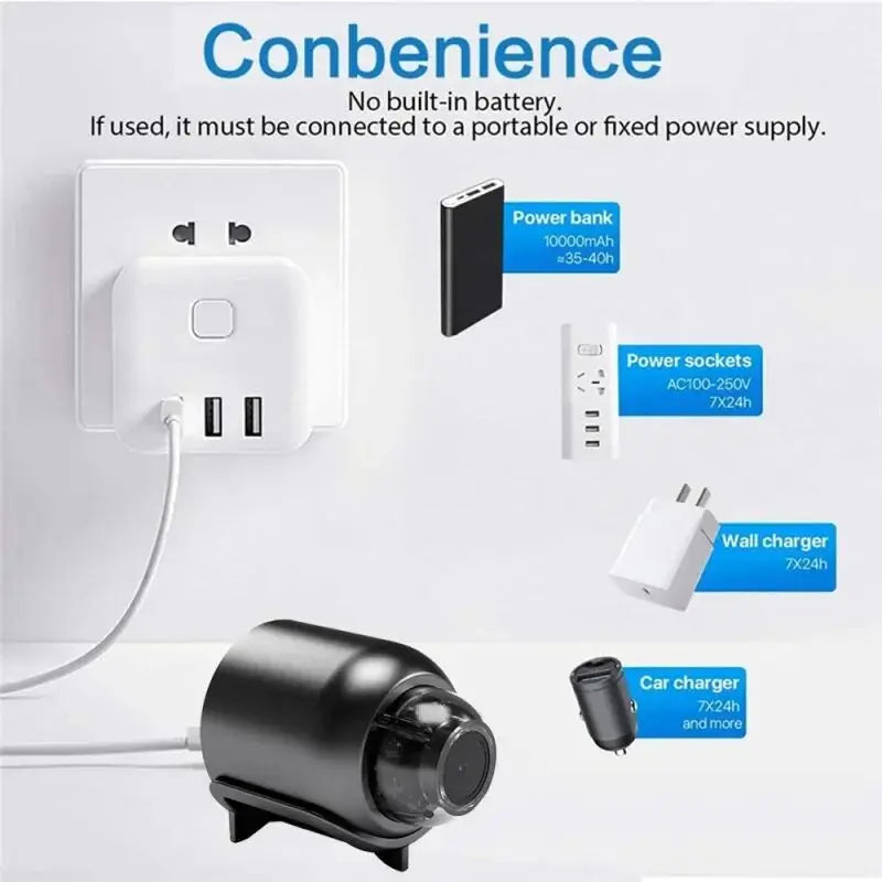 New X5 Mini Camera 1080P Clear Night Vision Lightweight Portable Premium Cams Motion Detection Wireless Surveillance Camera